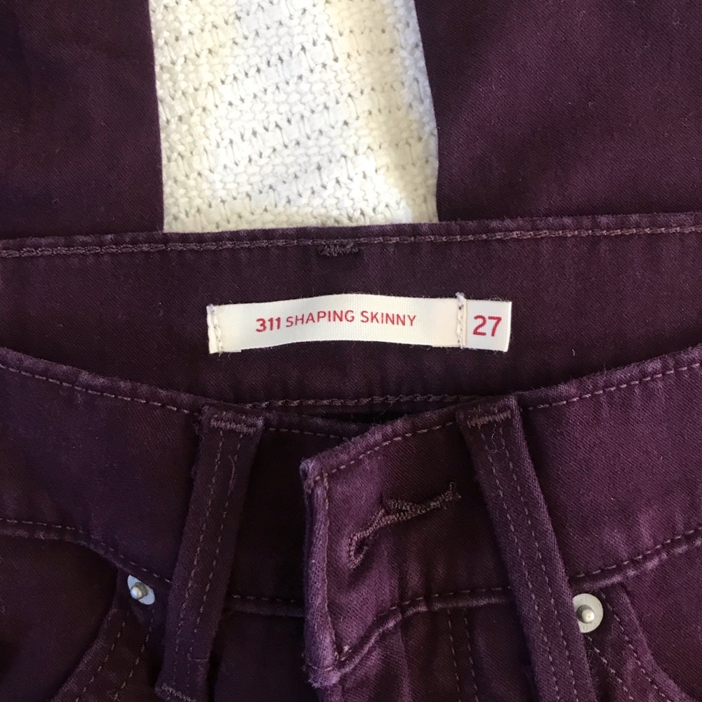 Size 27 Maroon Shaping Skinny Jeans ๐ - Picture 5 of 5